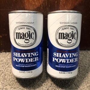 X2 Softsheen Carson Magic Regular Strength Shaving Powder Blue Razor Bumps 5oz
